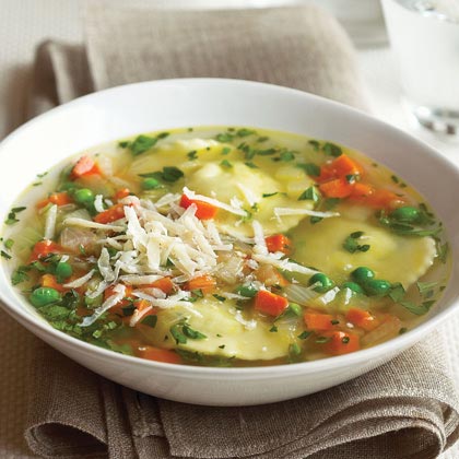 Herb Ravioli Soup