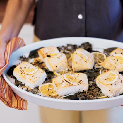 Halibut Roasted on a Bed of Salt