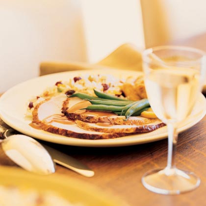 Brined Turkey Breast with Cranberry Jus