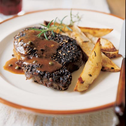 Green Peppercorn-Brandy Sauce