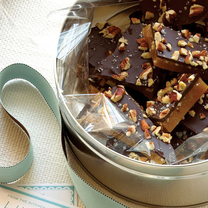 Salted Chocolate-Pecan Toffee