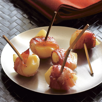 Pancetta-wrapped Garlic