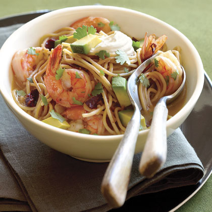 Shrimp, Ancho Chile, and Pasta Soup (Sopa seca de Camarones y Fideos)