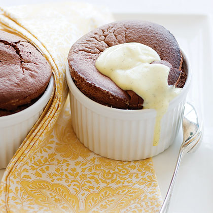 Flourless Chocolate Soufflés