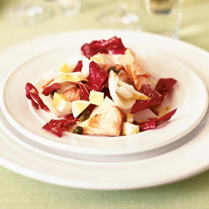 Chopped Endive Salad with Smoked Salmon