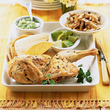 Roast Chicken and Onion Tacos