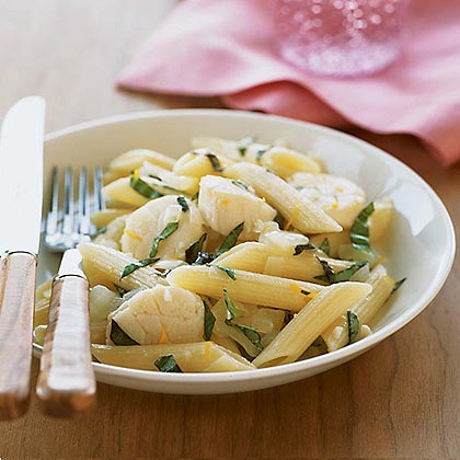 Pasta with Scallops and Lemon