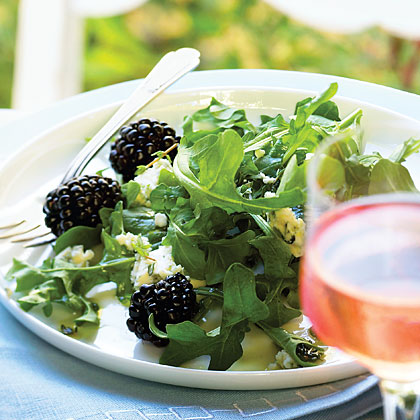 Marionberry, Blue Cheese, and Arugula Salad