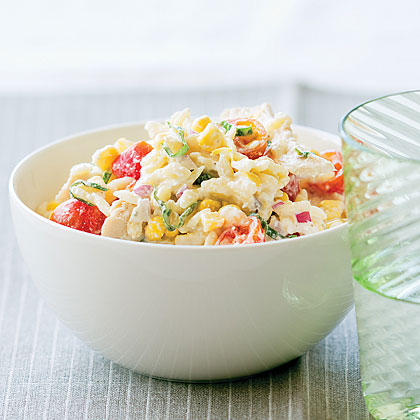 Chicken, Corn, and Tomato Pasta Salad