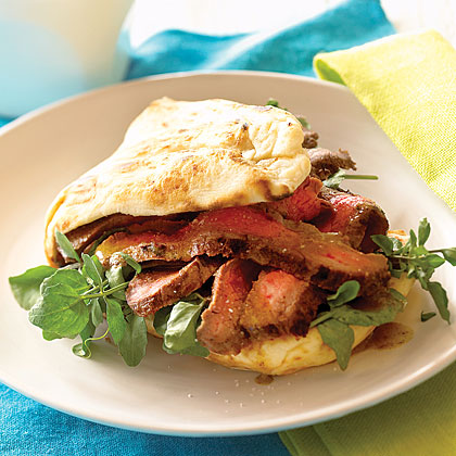 Crazed Mom’s Easy Steak and Garam Masala Naan-wiches