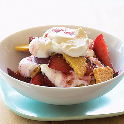 Plum and Wine Trifles