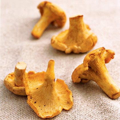 Roasted chanterelle mushrooms