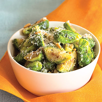 Brussels Sprouts with Parmesan and Pine Nuts