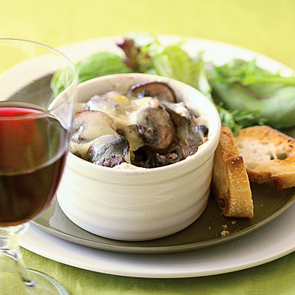 Drunken Mushroom Gratins