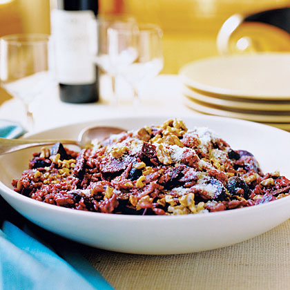 Zinfandel Risotto with Roasted Beets and Walnuts