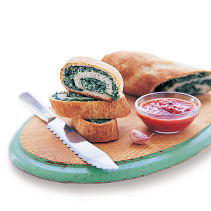 Hot Ricotta Spinach Loaf