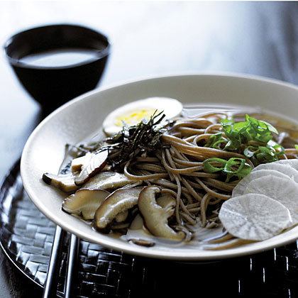 Warm Soba Noodle Bowl