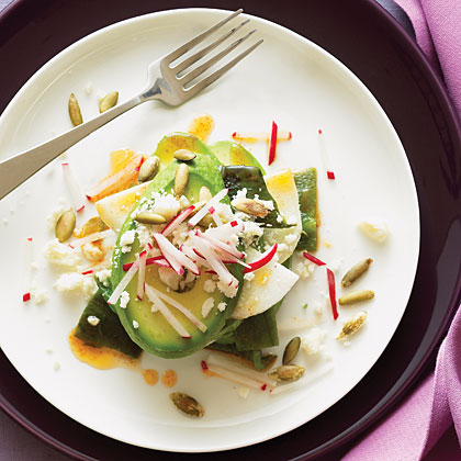 Spicy Avocado Poblano Salad
