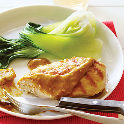 Grilled Chicken with Peanut Sauce