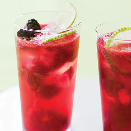 Blackberry Lime Rickeys
