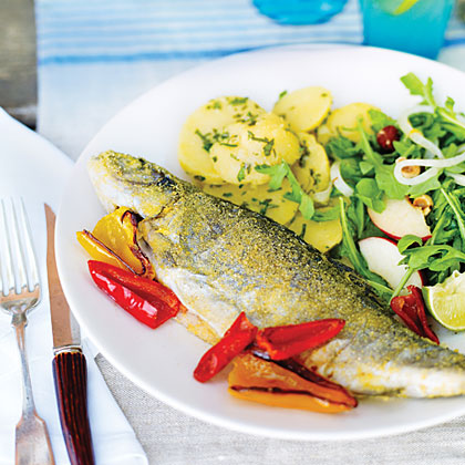 Pan-fried Trout with Smoked Salmon