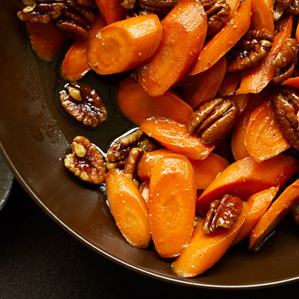Glazed Carrots with Pecans
