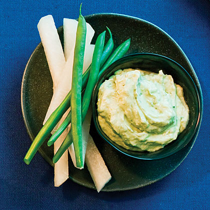 Veggie Sticks with Avocado-Lime Dip