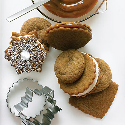 Ice Cream Gingersnap Sandwiches