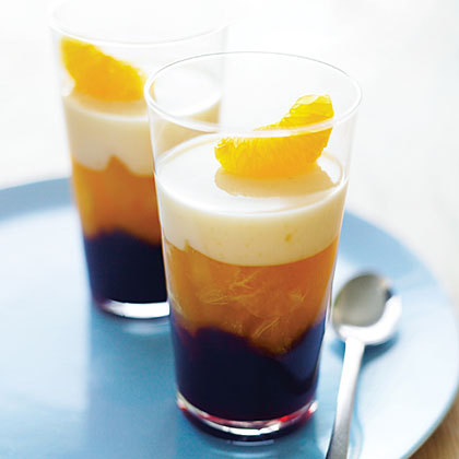 Cran-Tangerine Layered Gelatin