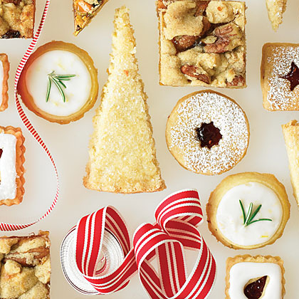 Lemon Rosemary Button Shortbreads