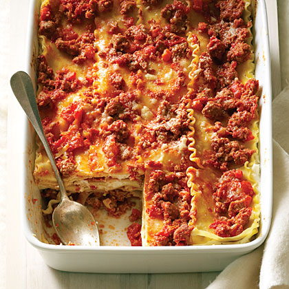 Lasagna with Sausage Ragu Redux