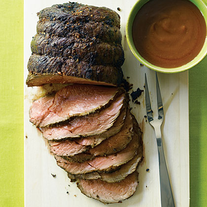 Roast Bison with Velvety Pan Gravy