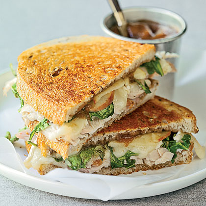 Toasted Turkey, Brie, and Apple Sandwiches