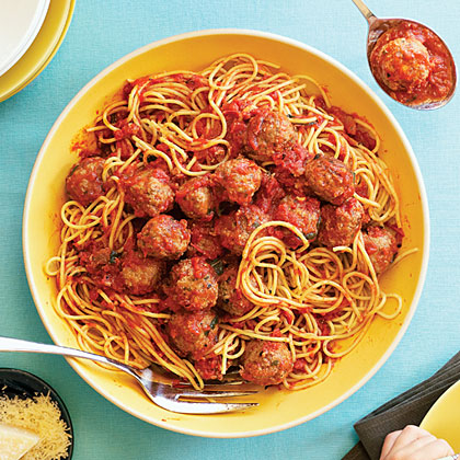 Campanile’s Spaghetti and Meatballs in Red Sauce Campanile’s Spaghetti and Meatballs in Red Sauce