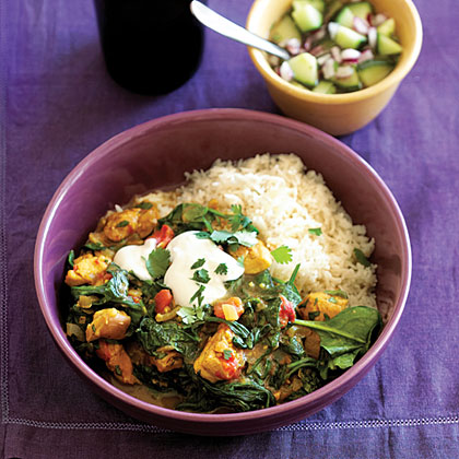 North Indian-Style Spinach Chicken