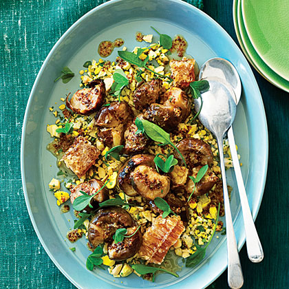 Roasted Kohlrabi and Eggs with Mustard and Honey