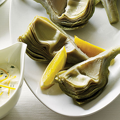 Artichokes with Garlic-Thyme Mayonnaise