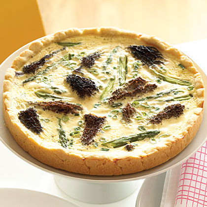 Asparagus and Morel Quiche Asparagus and Morel Quiche