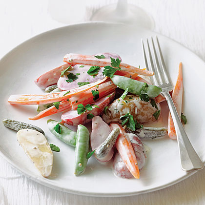 Baby Vegetable Salad with Cornichons