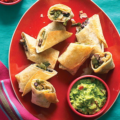 Poblano and Nopales Chimichangas