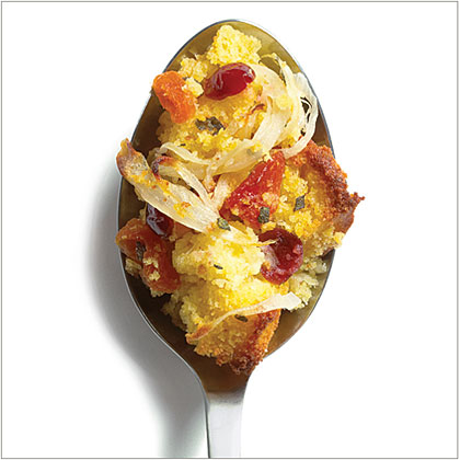 Cornbread Stuffing with Sage and Dried Fruits