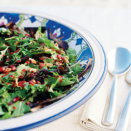 Fall Salad with Nuts and Pomegranates