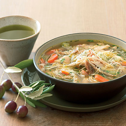 Turkey White-Bean Soup with Olio Nuovo