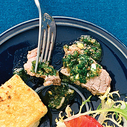 Poached Brisket of Beef with Salsa Verde