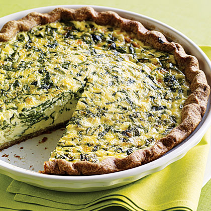su-Fava Leaf and Parsley Quiche