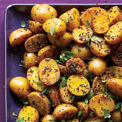 su-Indian Potatoes with Black and Yellow Mustard Seeds