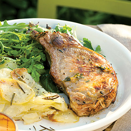 su-Lemon and Thyme Grilled Pork Chops