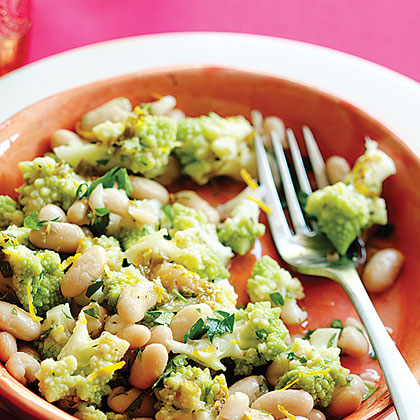 su-Romanesco Broccoli and Cannellini Bean Salad