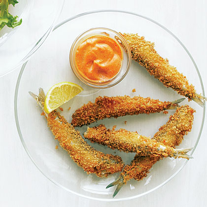 su-Anchovy Fries with Smoked Paprika Aioli