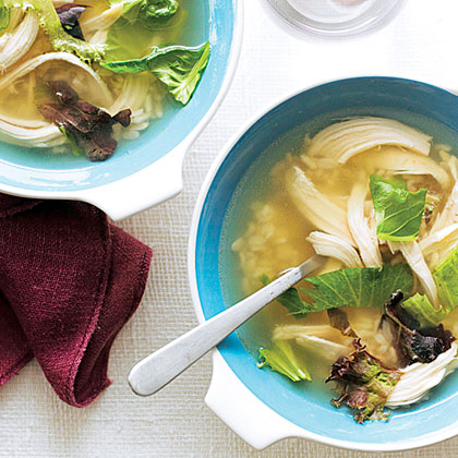 su-Mesclun Chicken Soup